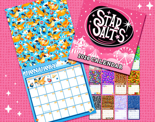 StarSalts 2026 Wall Calendar