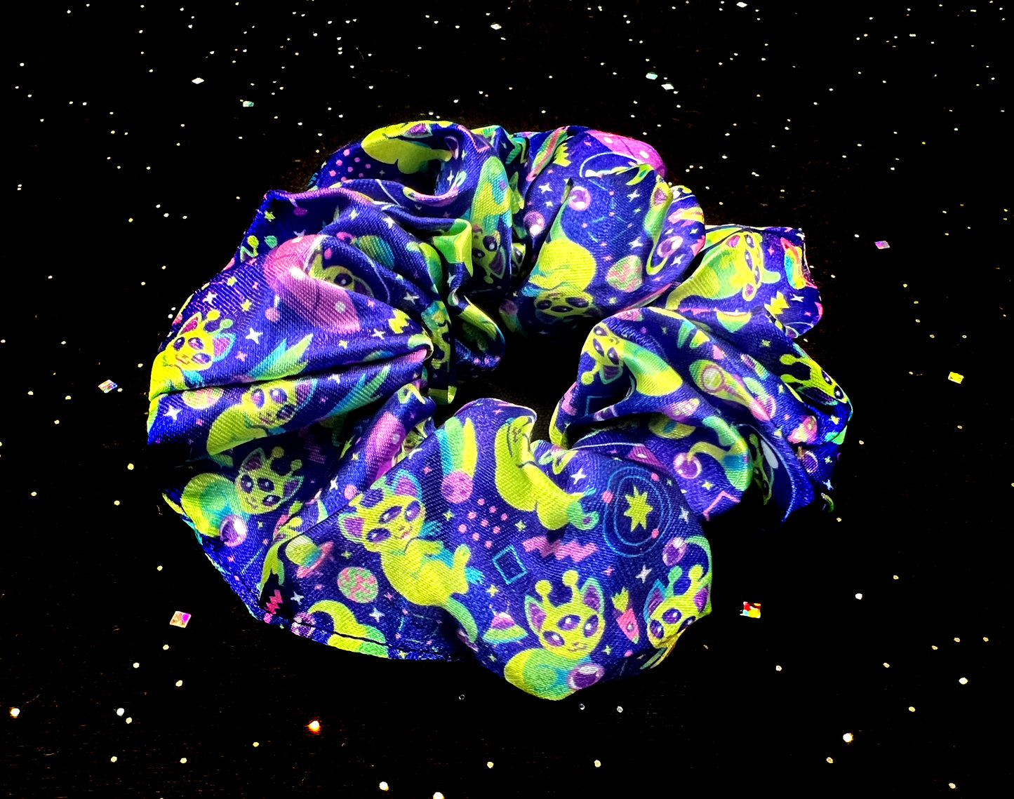 Alien Cat Scrunchie