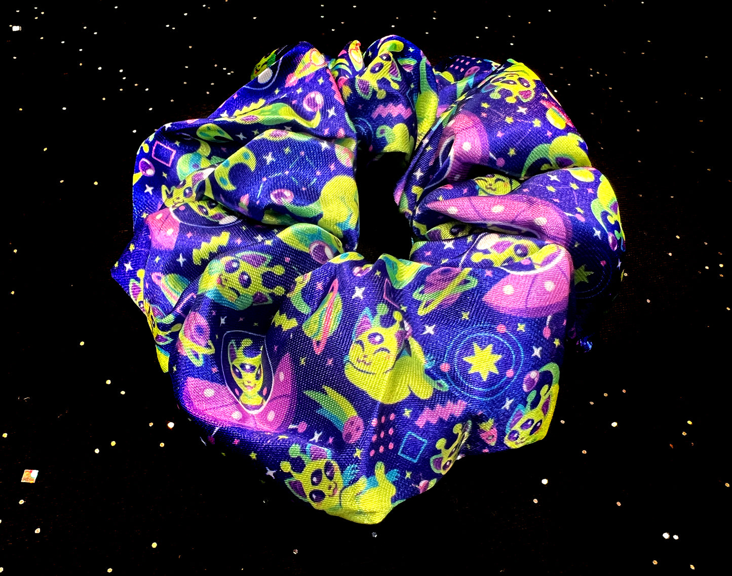 Alien Cat Scrunchie