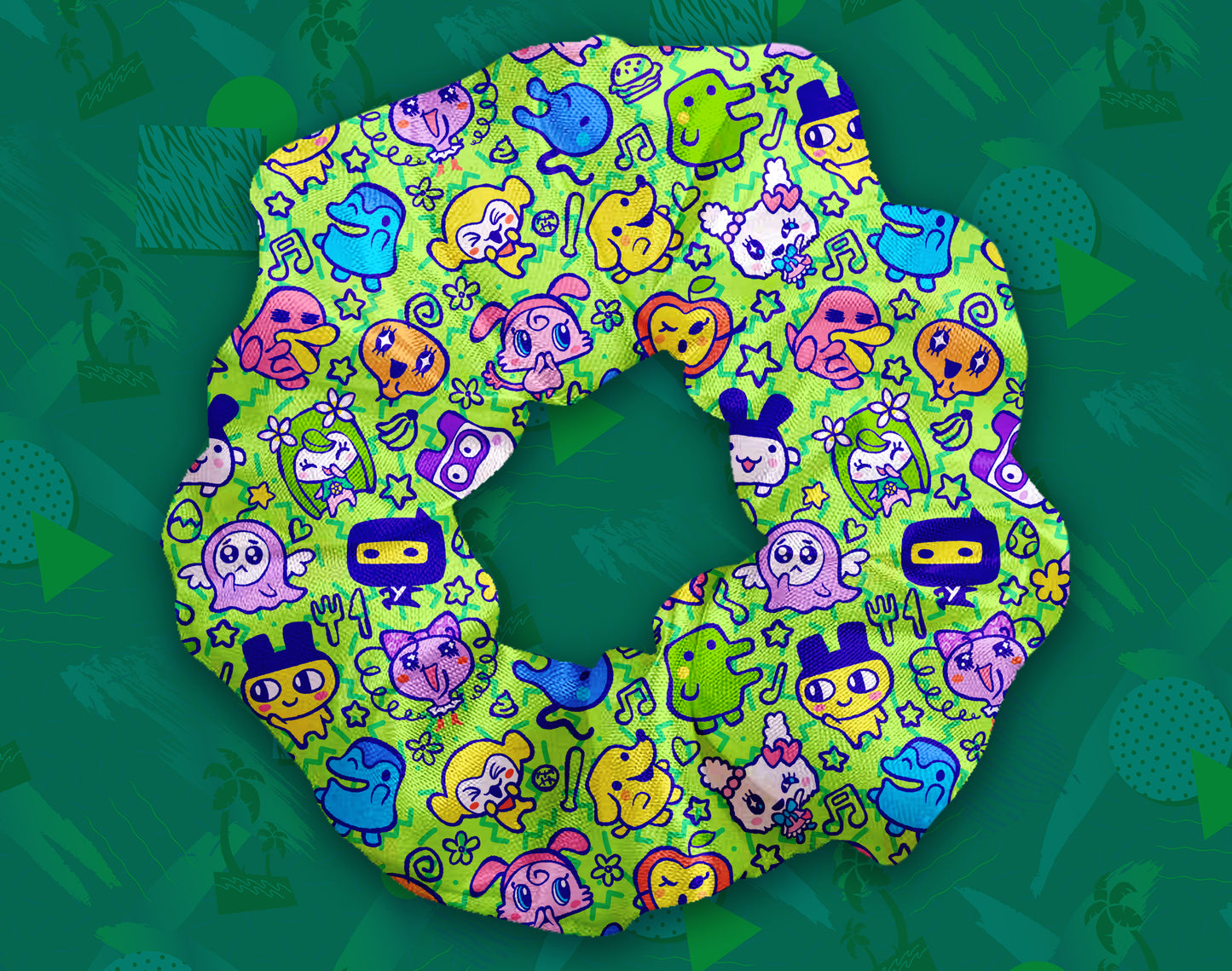 Tamagotchi Time Scrunchie