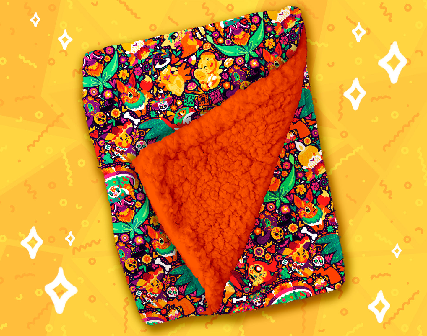 Día De Los Muertos Blanket