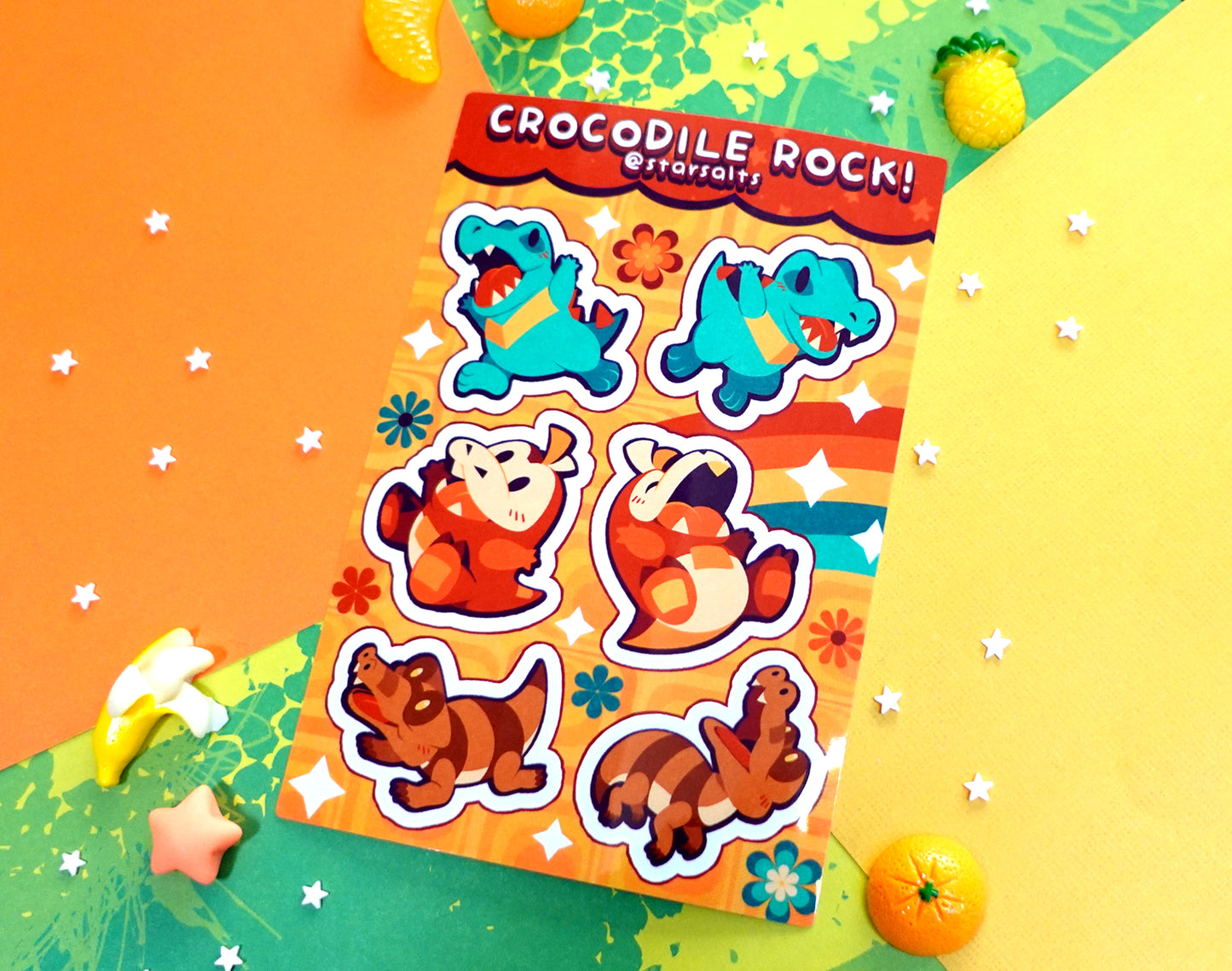 Crocodile Rock Sticker Sheet