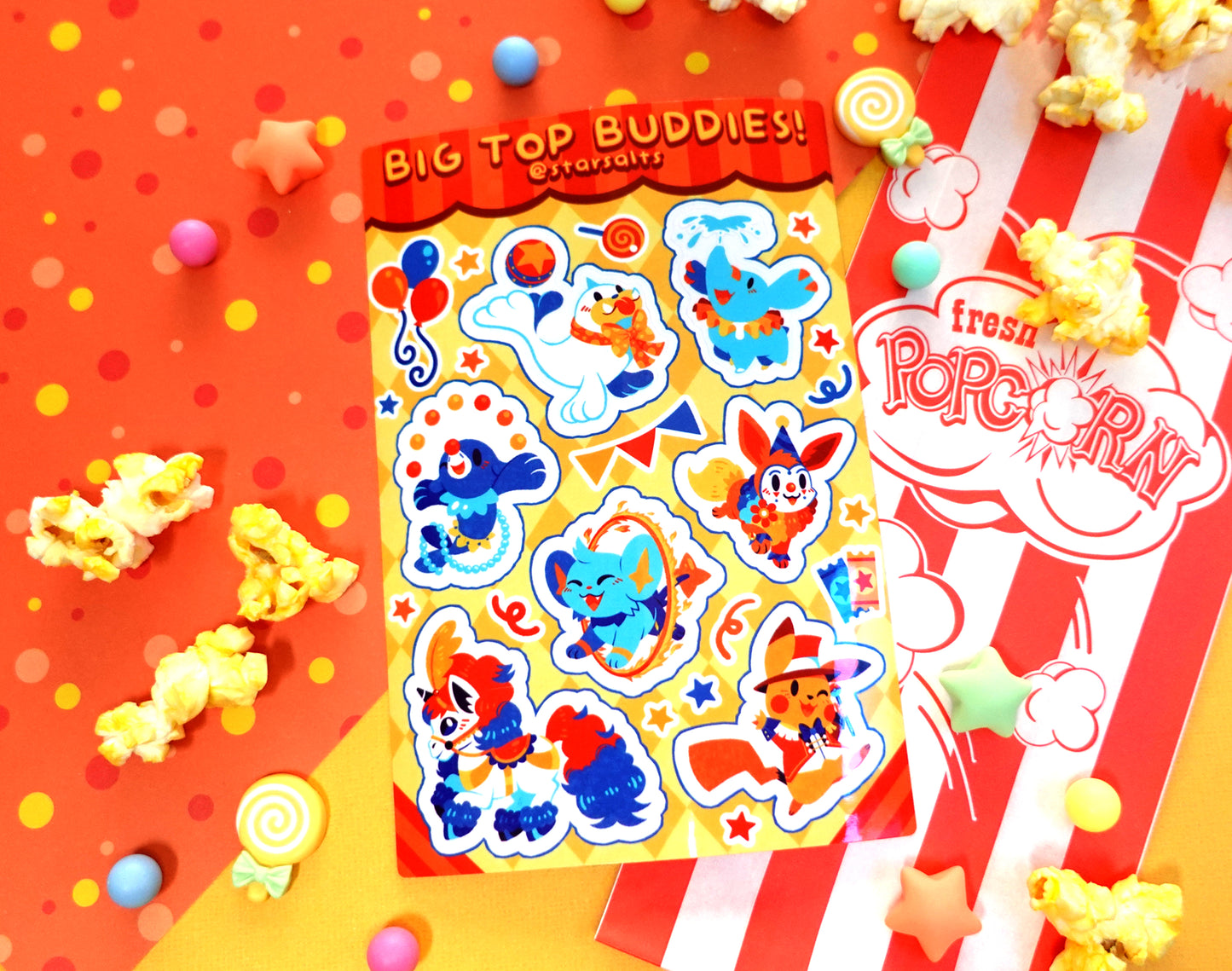 Big Top Buddies Sticker Sheet