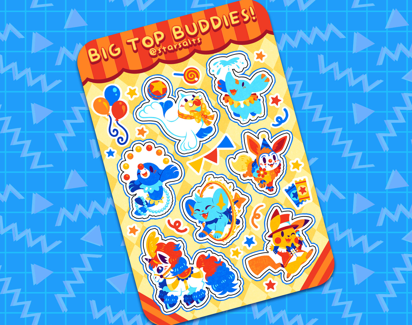 Big Top Buddies Sticker Sheet
