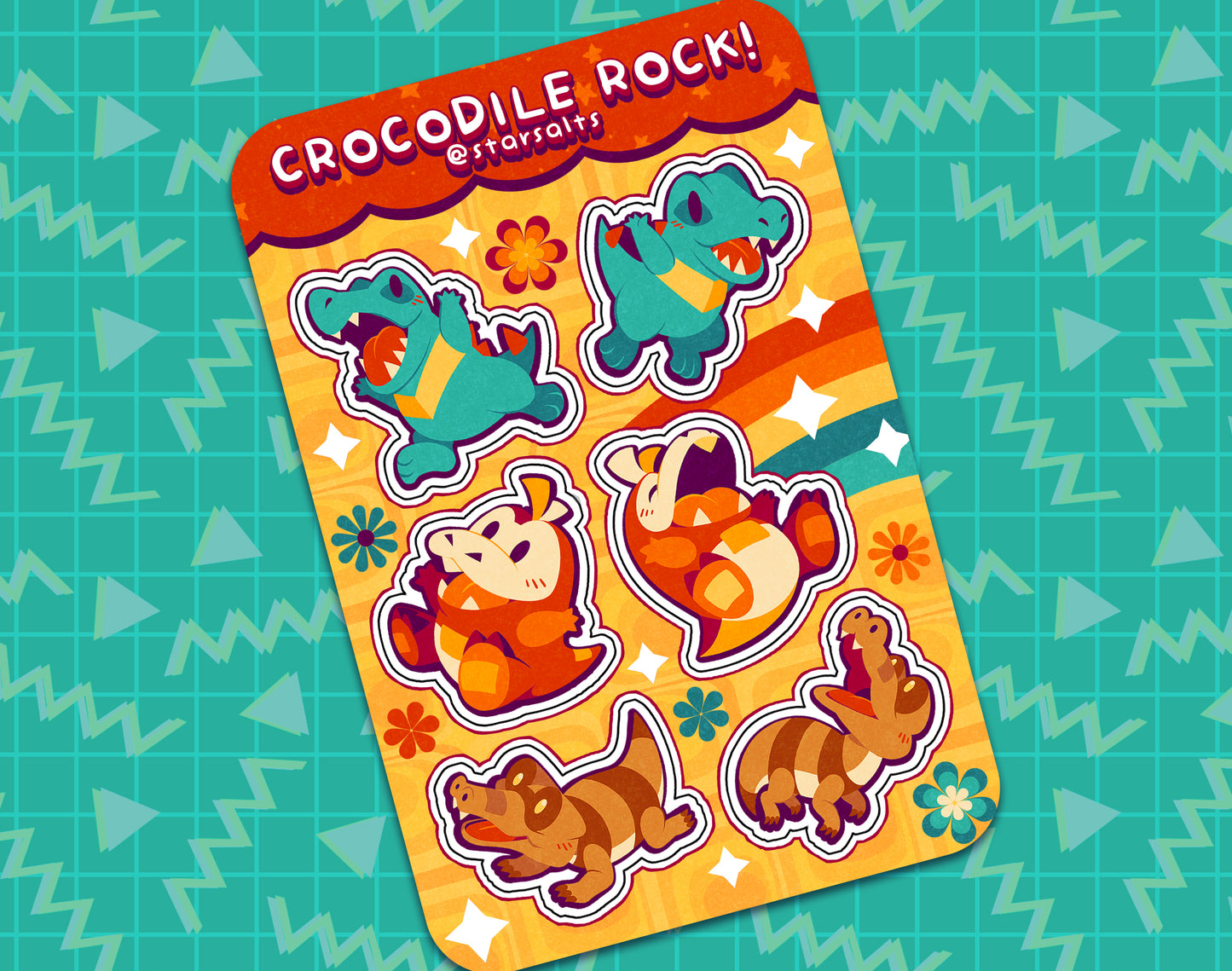 Crocodile Rock Sticker Sheet