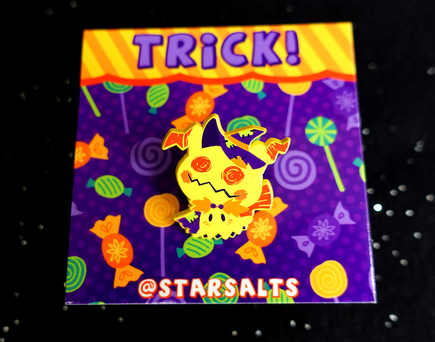 Halloween Mimikyu Dyed Enamel Pin