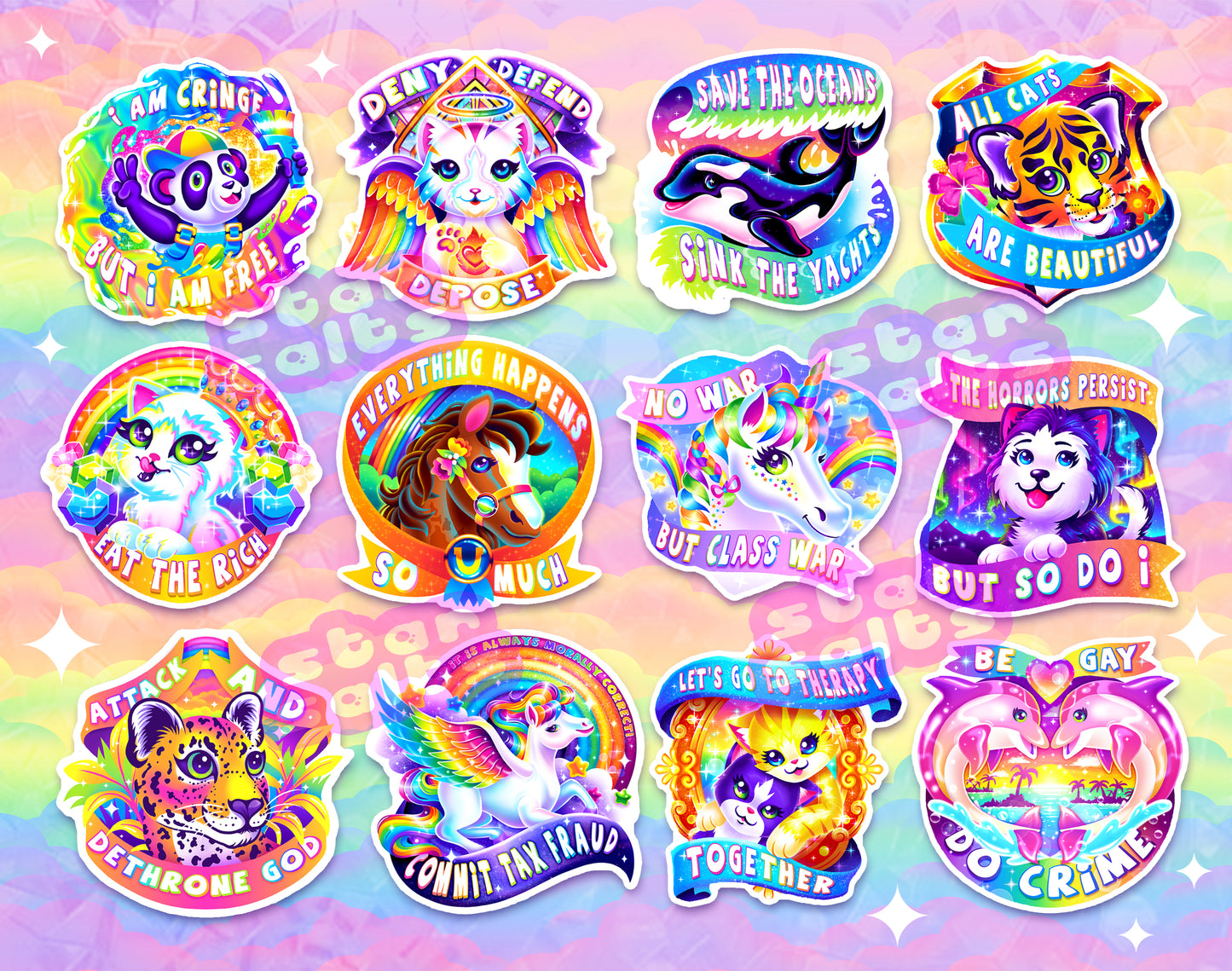 Quite Frankly Sticker Set