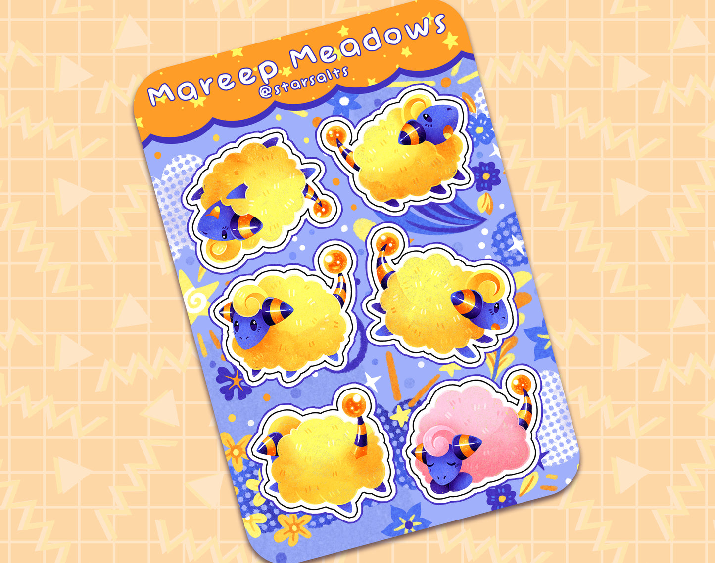Mareep Meadows Sticker Sheet