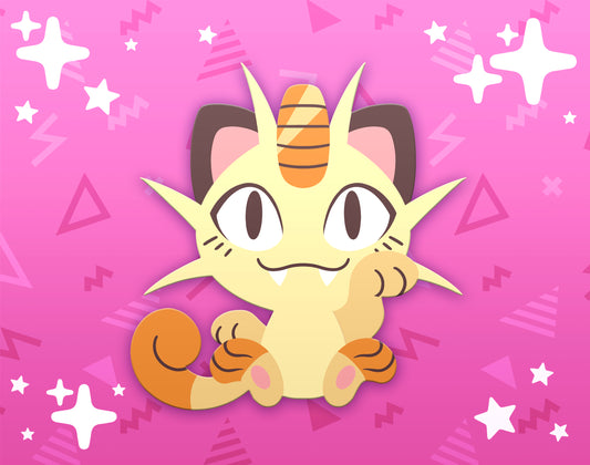Meowth Dyed Enamel Pin