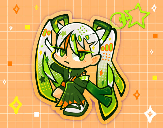 Fighting-Type Miku 2.5" Acrylic Charm
