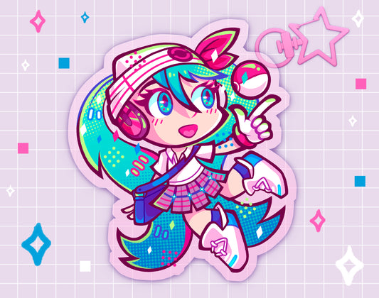 Psychic-Type Miku 2.5" Acrylic Charm