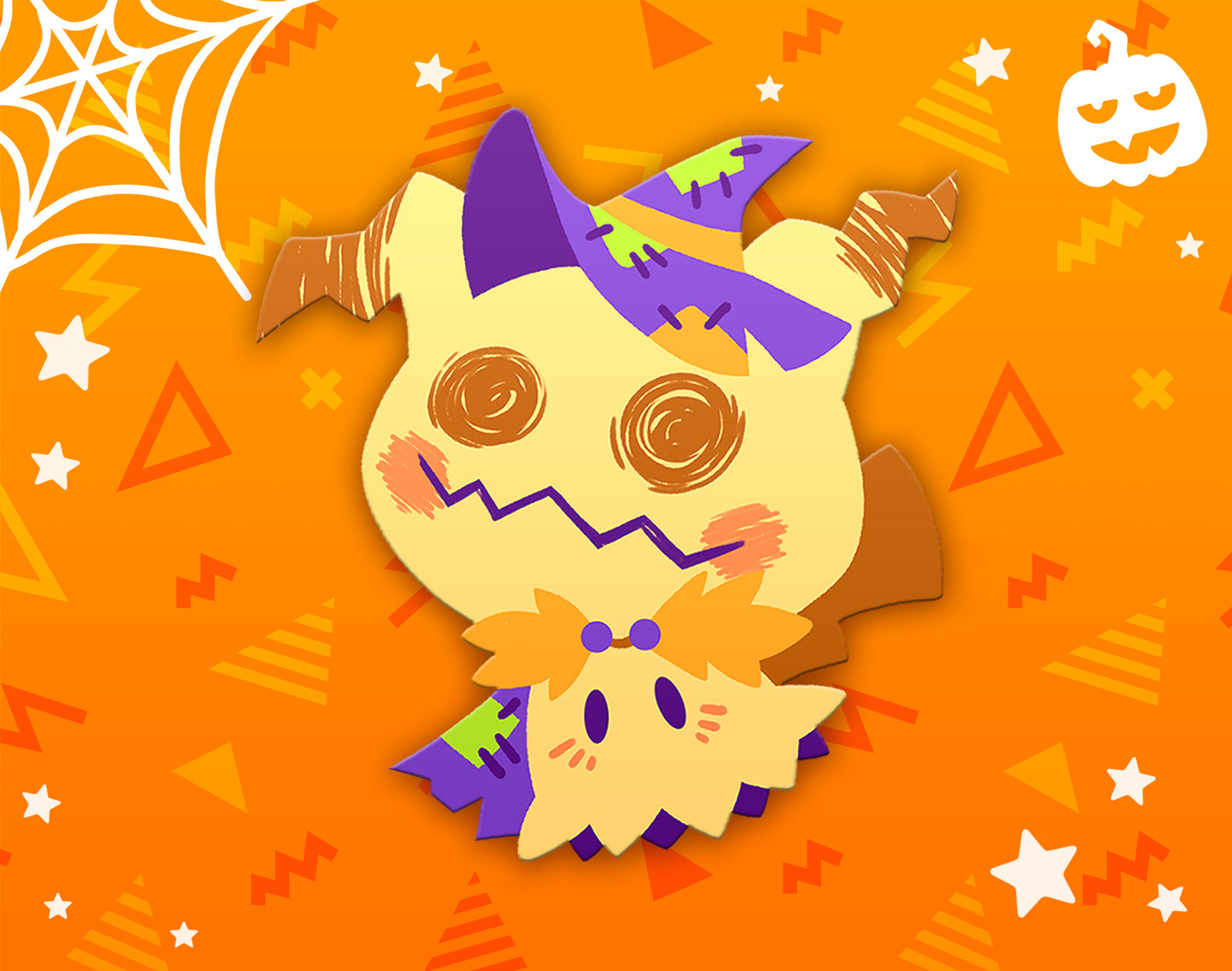 Halloween Mimikyu Dyed Enamel Pin