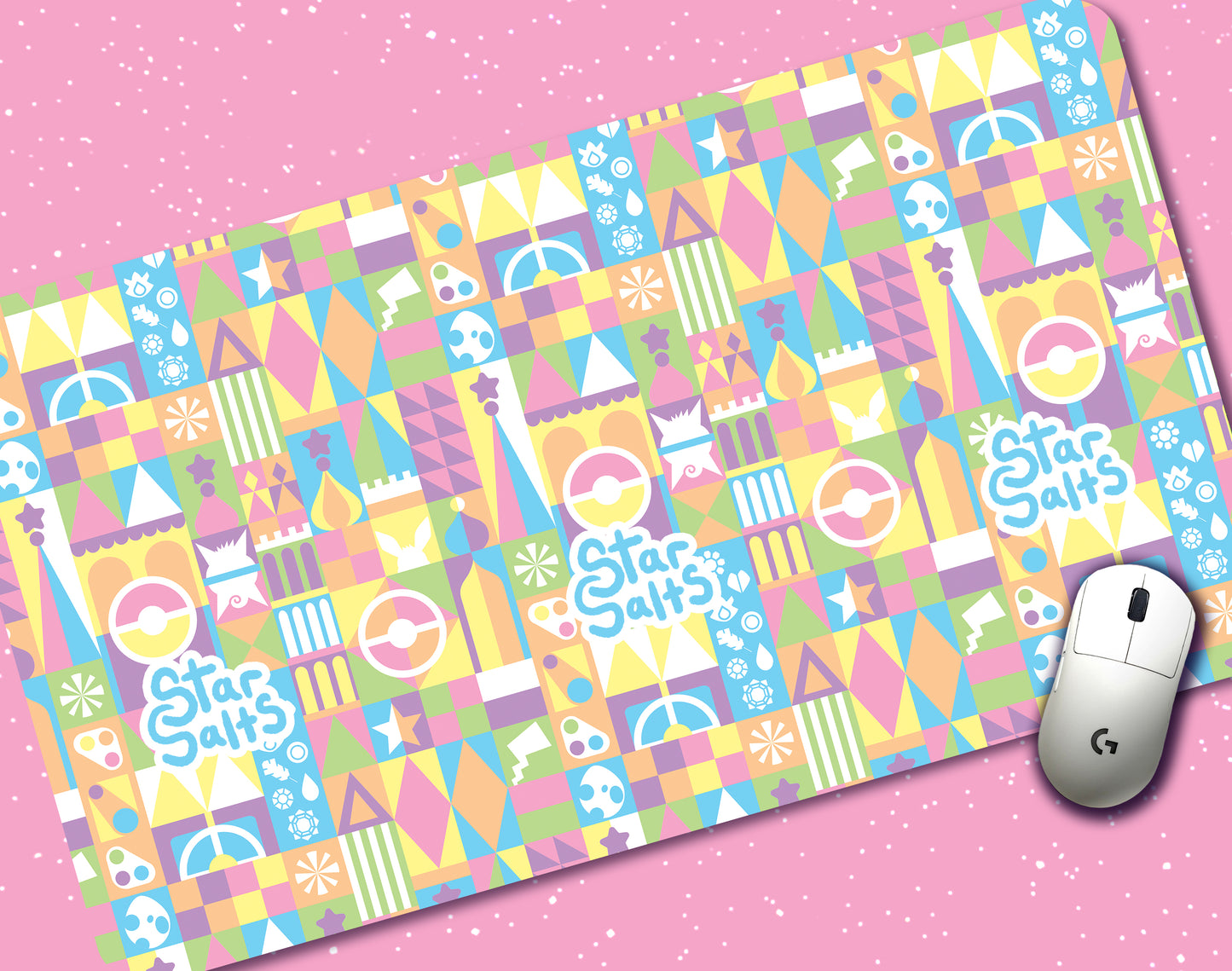 Small Poke'World Jumbo Desk Mat
