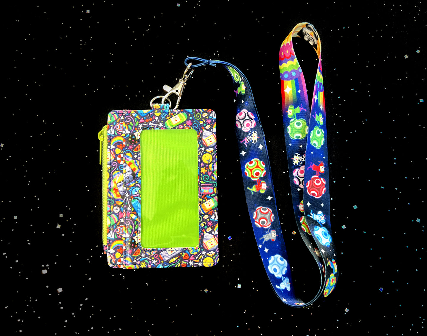 Katamari Khaos ID Wallet + Lanyard