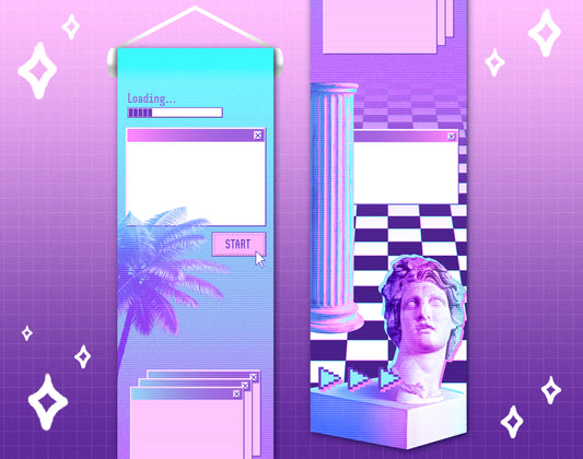Vaporwave Pin Banner