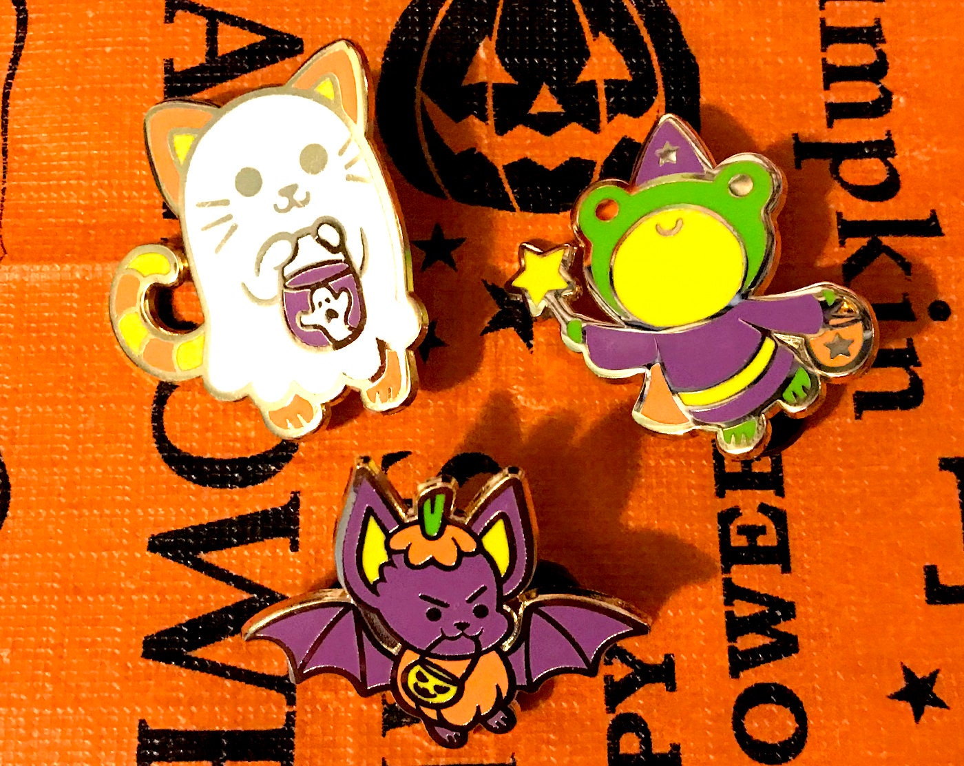 Trick-or-Treat! Froggy Enamel Pin