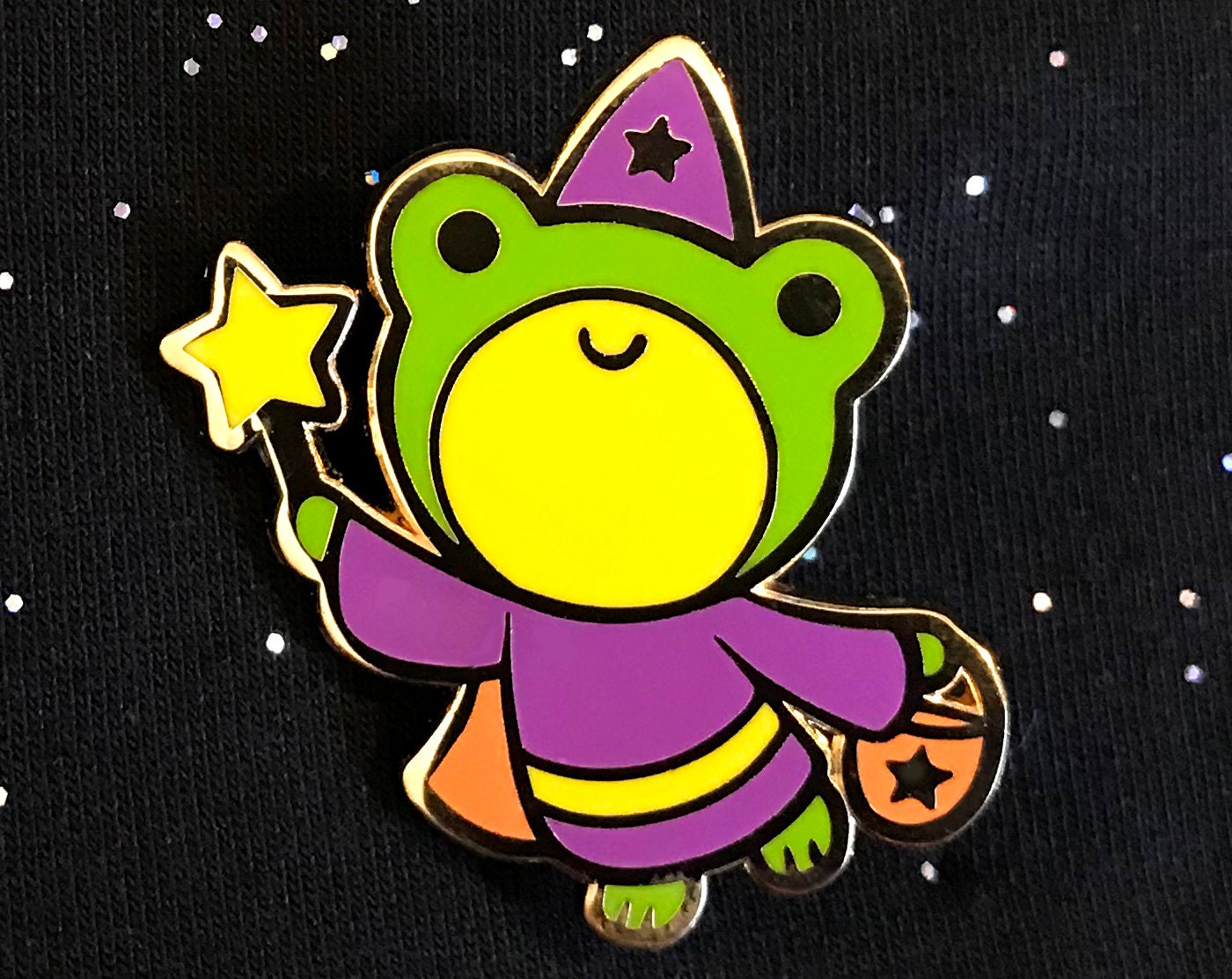 Trick-or-Treat! Froggy Enamel Pin