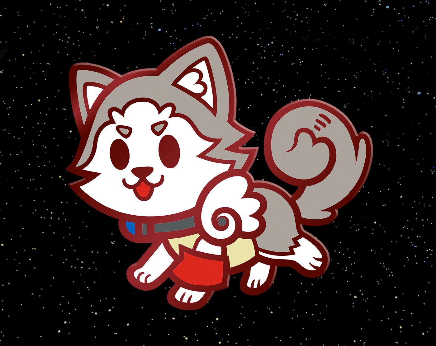 Koromaru Enamel Pin
