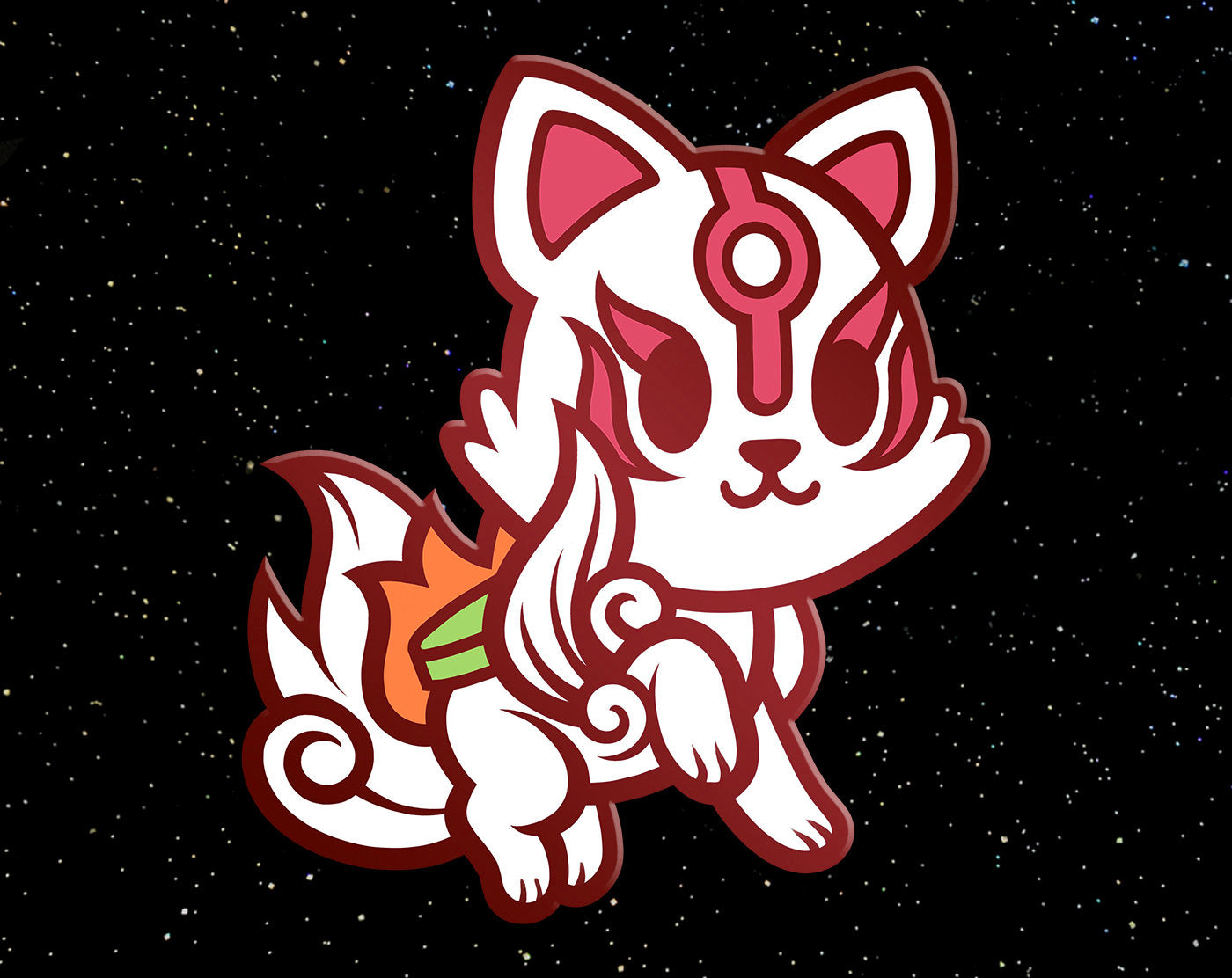 Amaterasu Enamel Pin