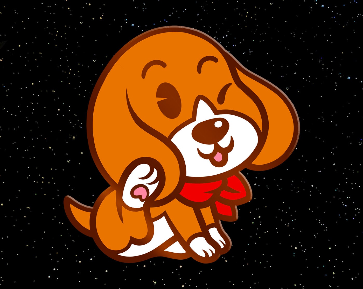 Harvest Moon Dog Enamel Pin