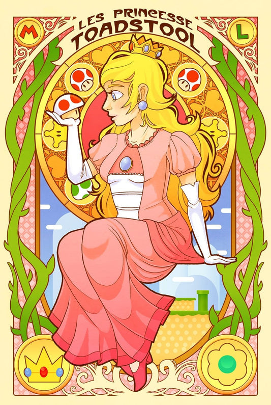Peach Nouveau (13"x19" Print)