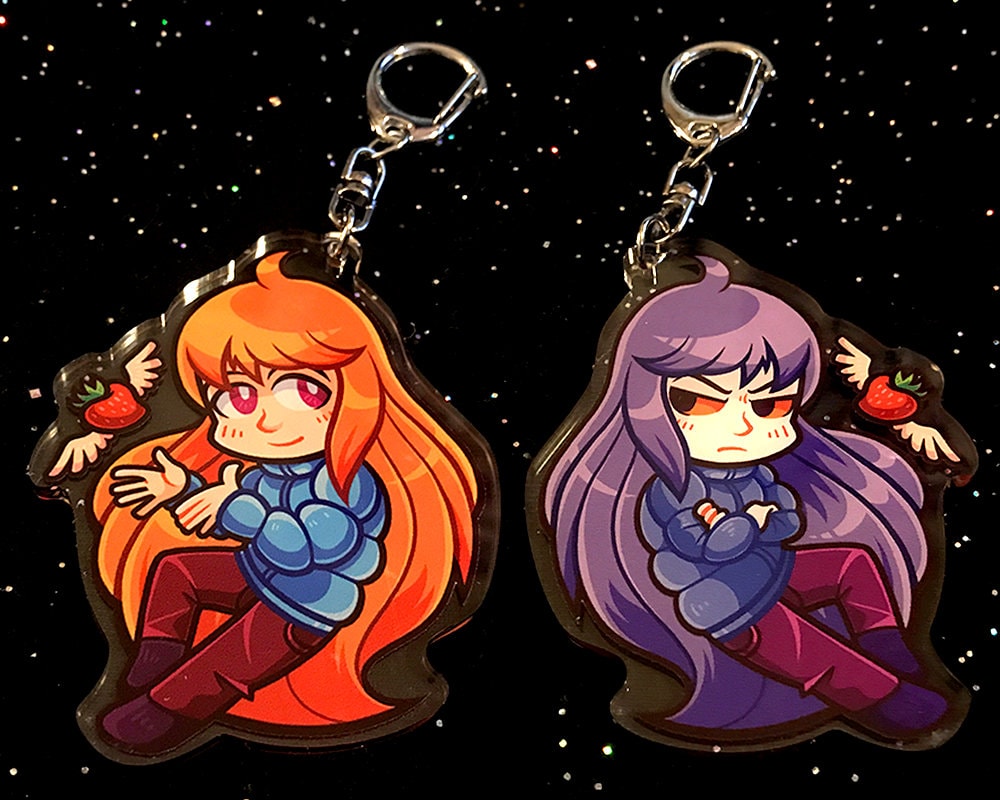 Celeste Double-Sided 2.5" Acrylic Charm
