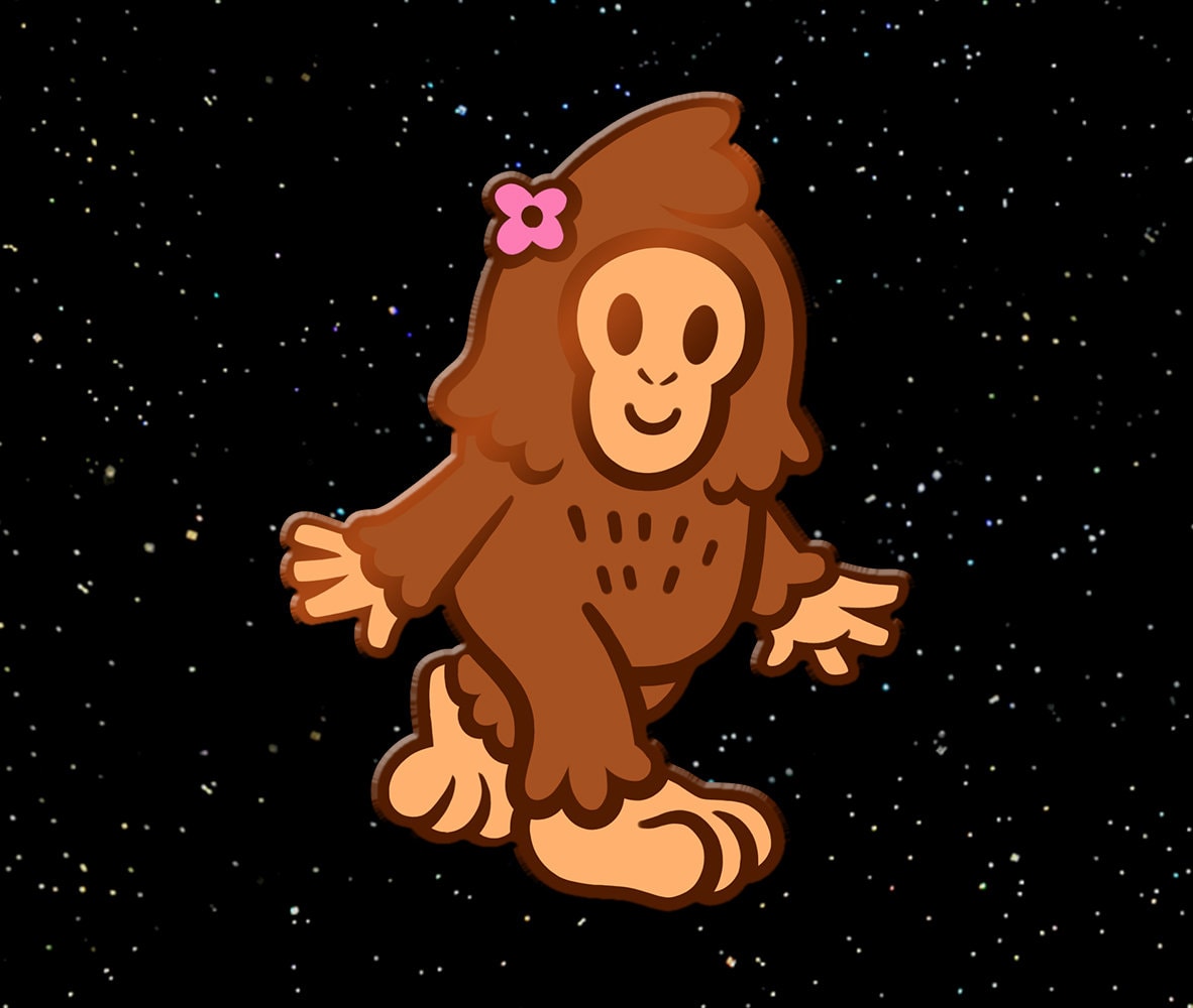 Bigfoot Enamel Pin