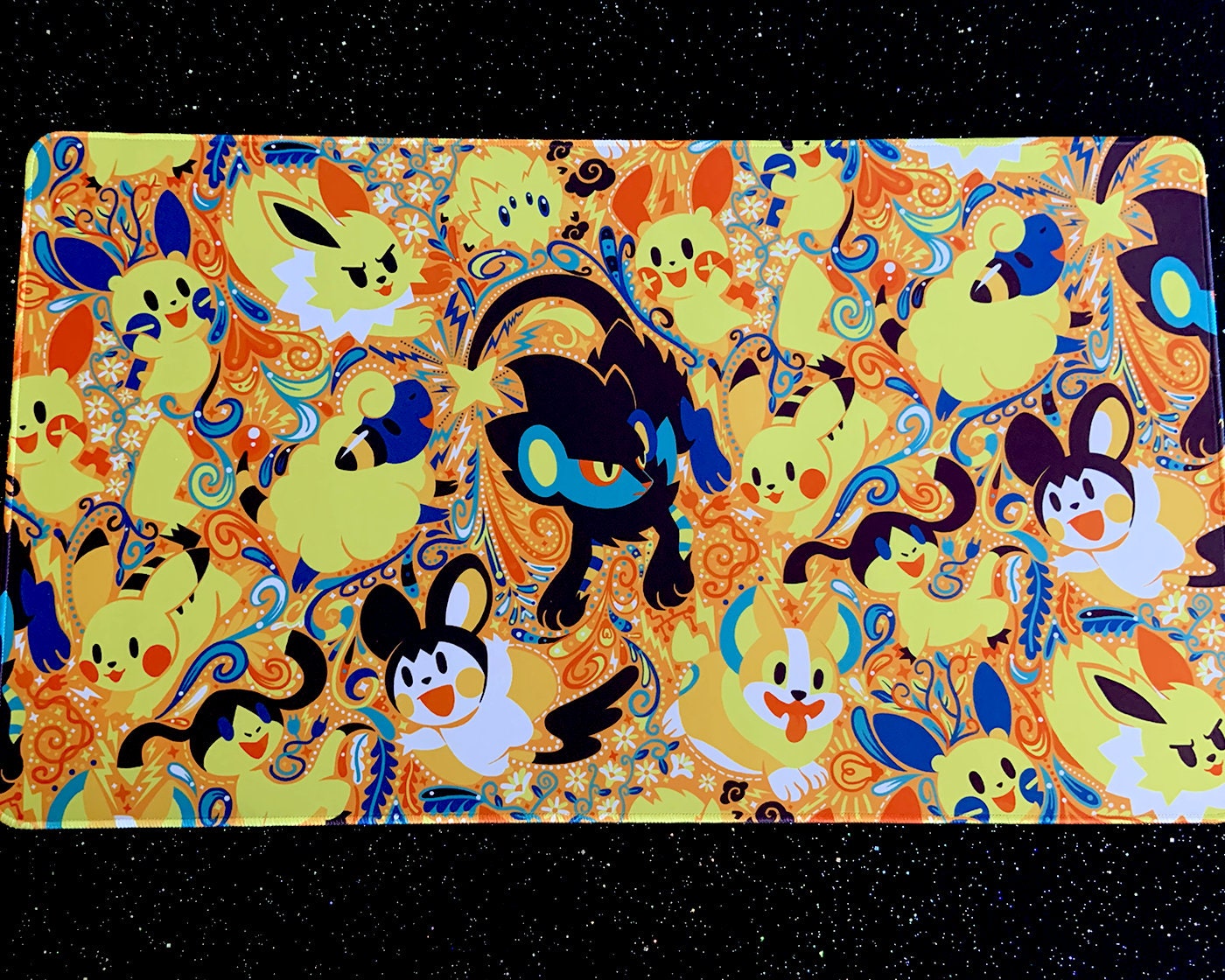 Thunder Wave Jumbo Desk Mat