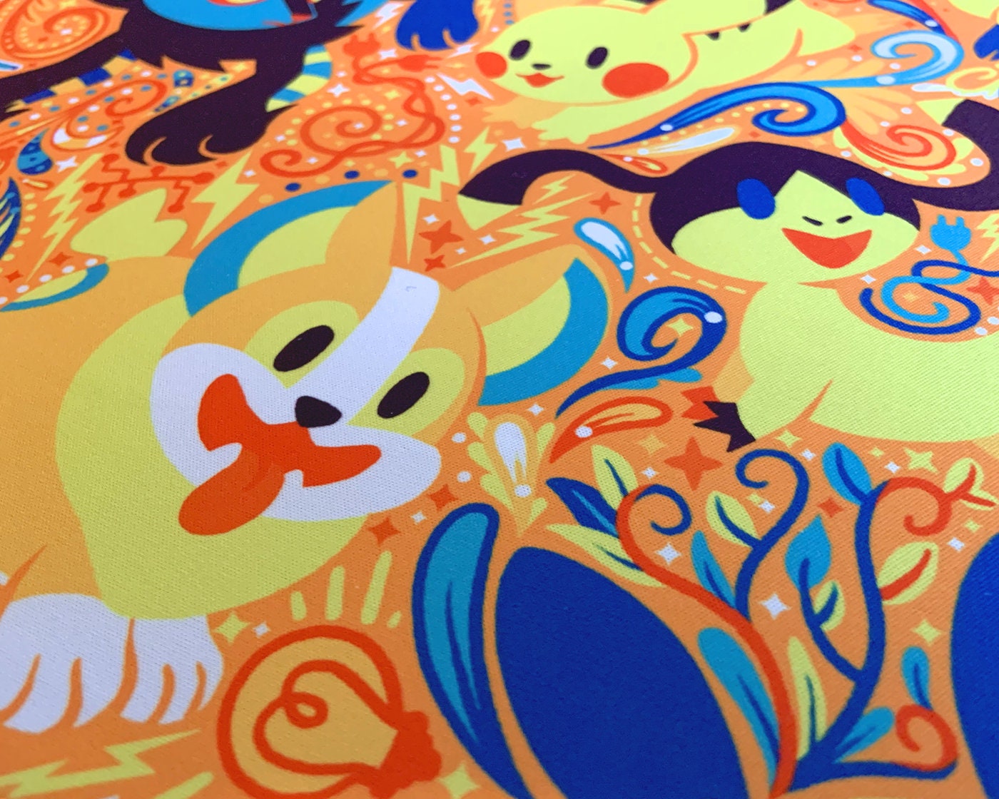 Thunder Wave Jumbo Desk Mat