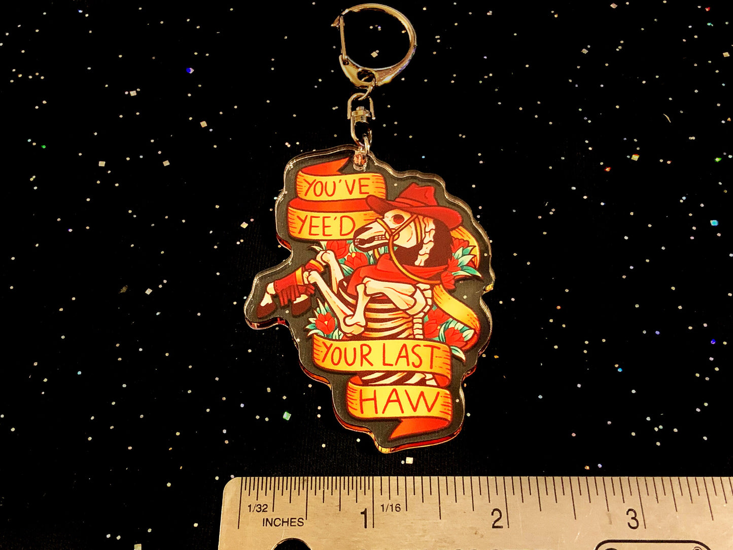 Pale Horse 2.5" Acrylic Charm