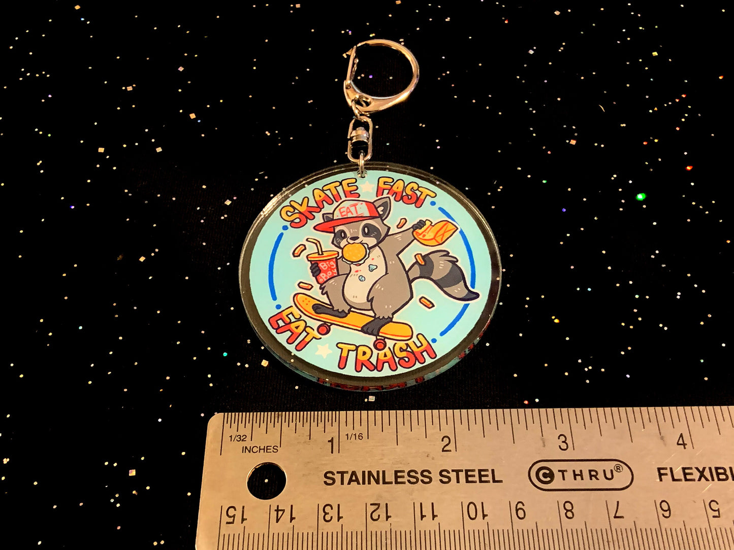 SKATE OR FRY 2.5" Acrylic Charm