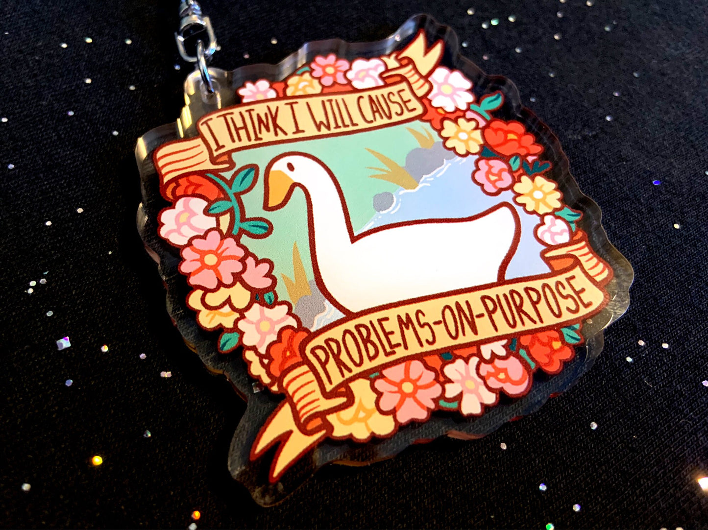 Goose 2.5" Acrylic Charm