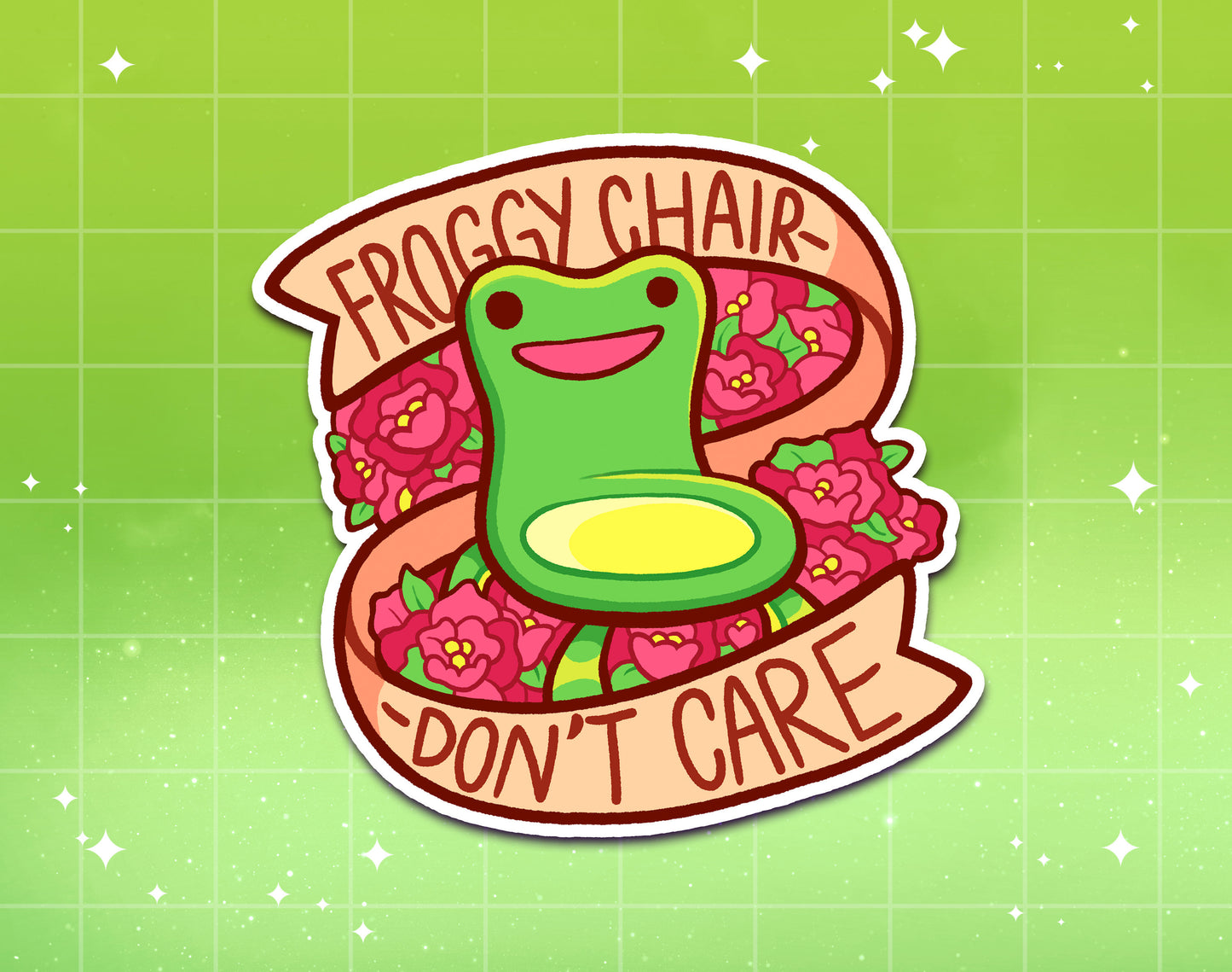Froggy Chair Sticker