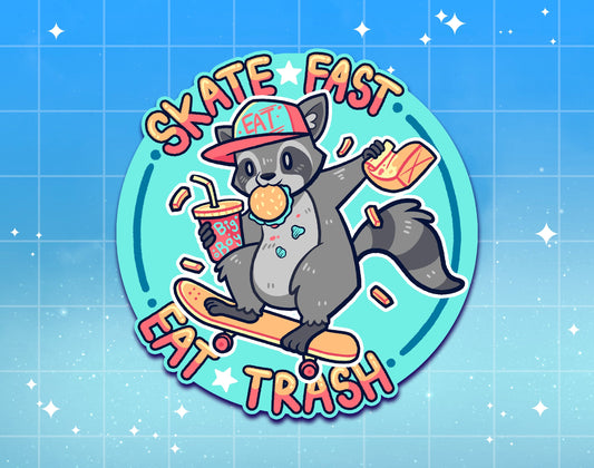 SKATE OR FRY Sticker