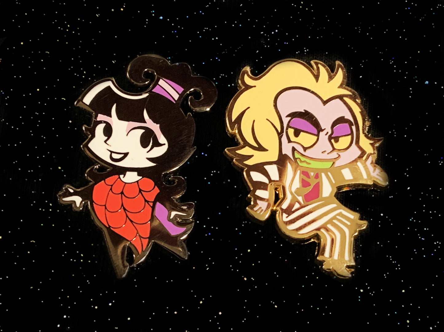 Beetlejuice Enamel Pin