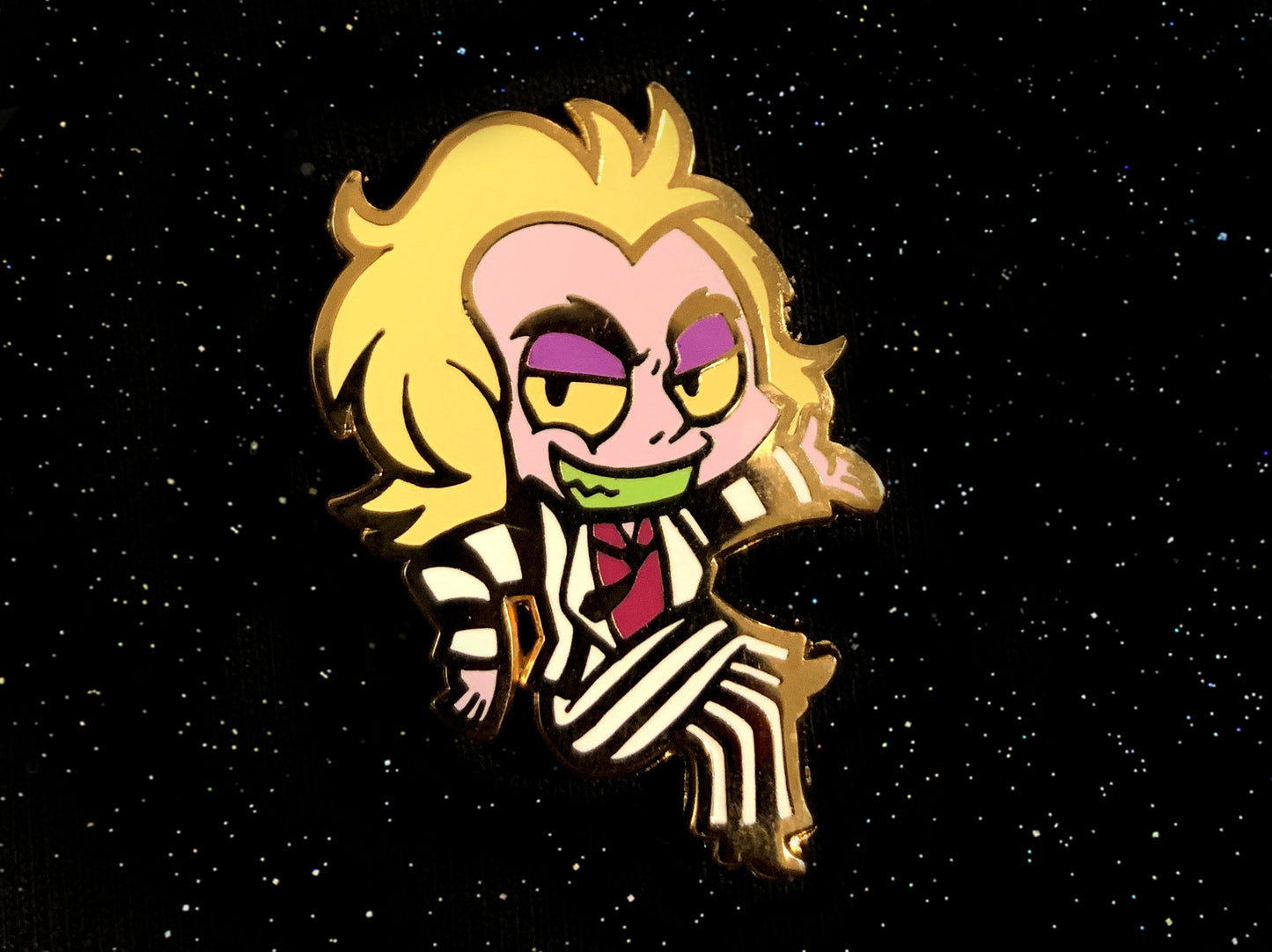 Beetlejuice Enamel Pin