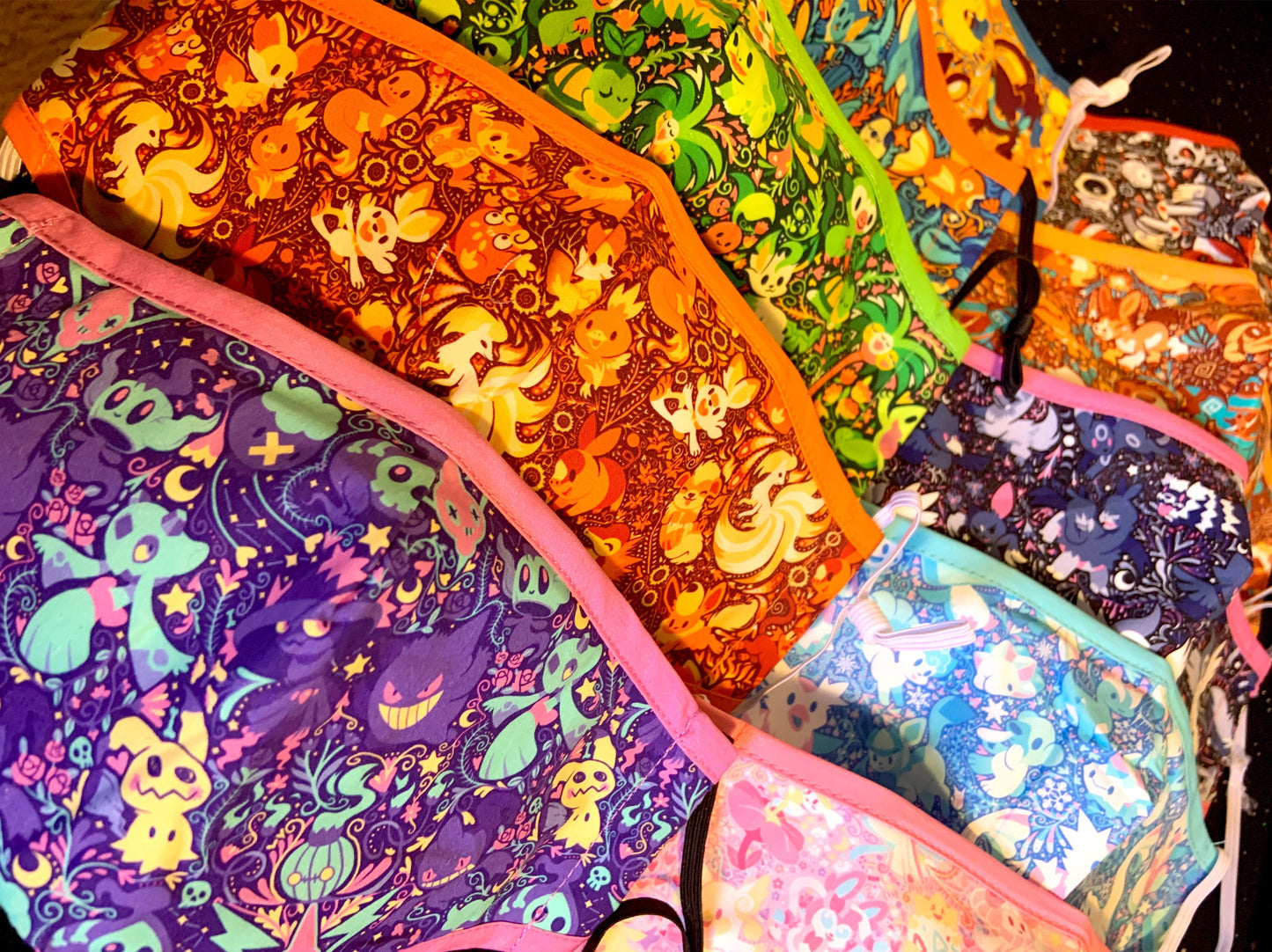 Colorful Cryptids Face Mask