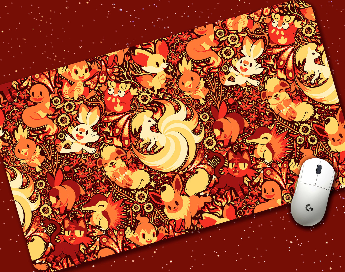 Blast Burn Jumbo Desk Mat