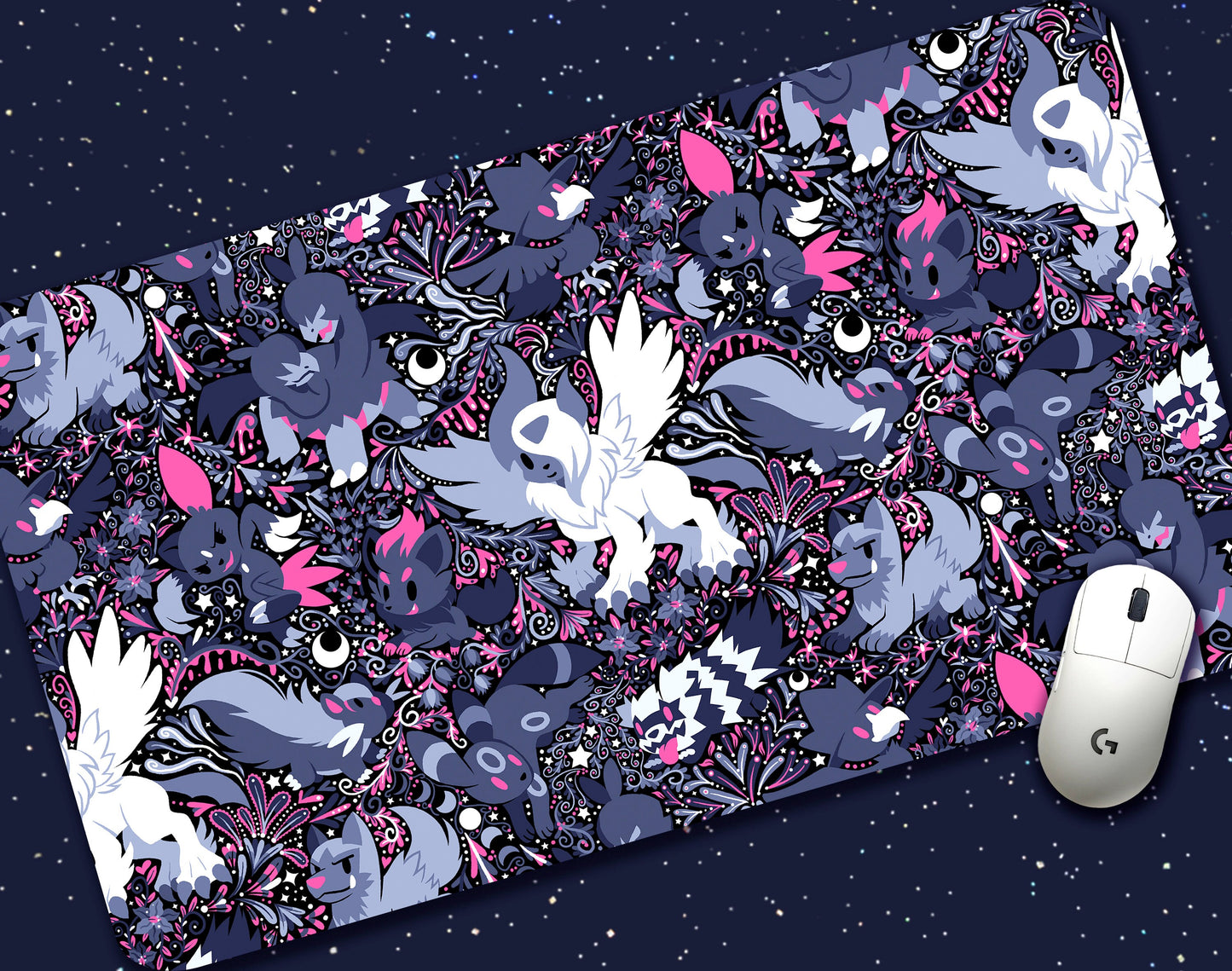 Night Slash Jumbo Desk Mat