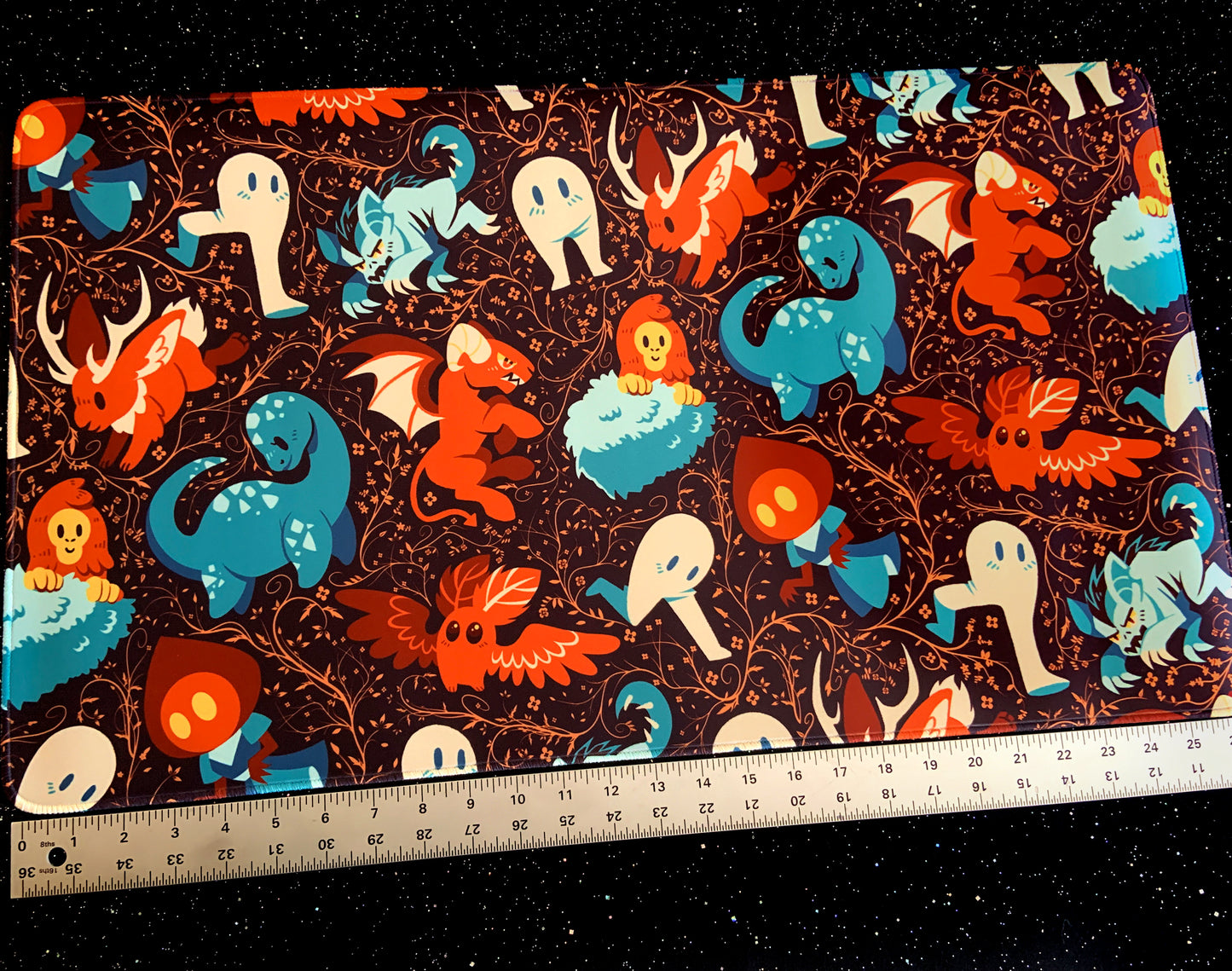 Colorful Cryptids Jumbo Desk Mat