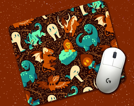 Colorful Cryptids Mousepad