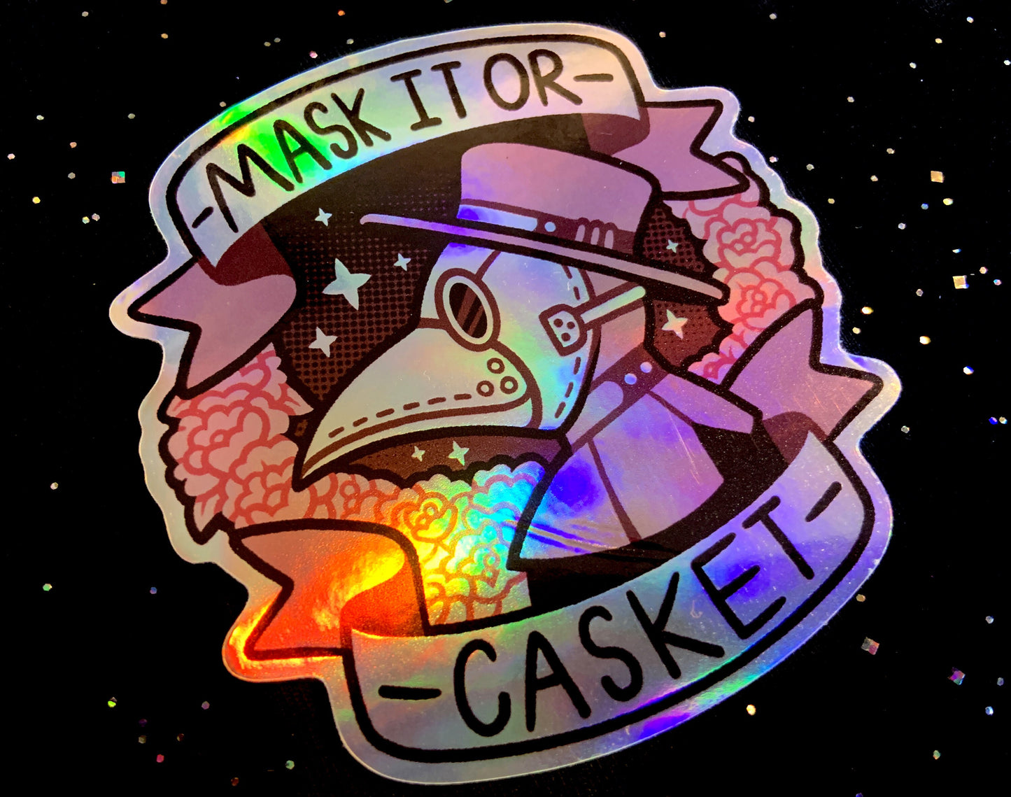 Mask It (Holo) Sticker