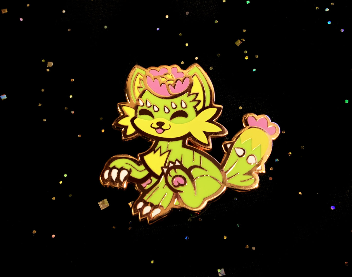 Cactus Cat Enamel Pin
