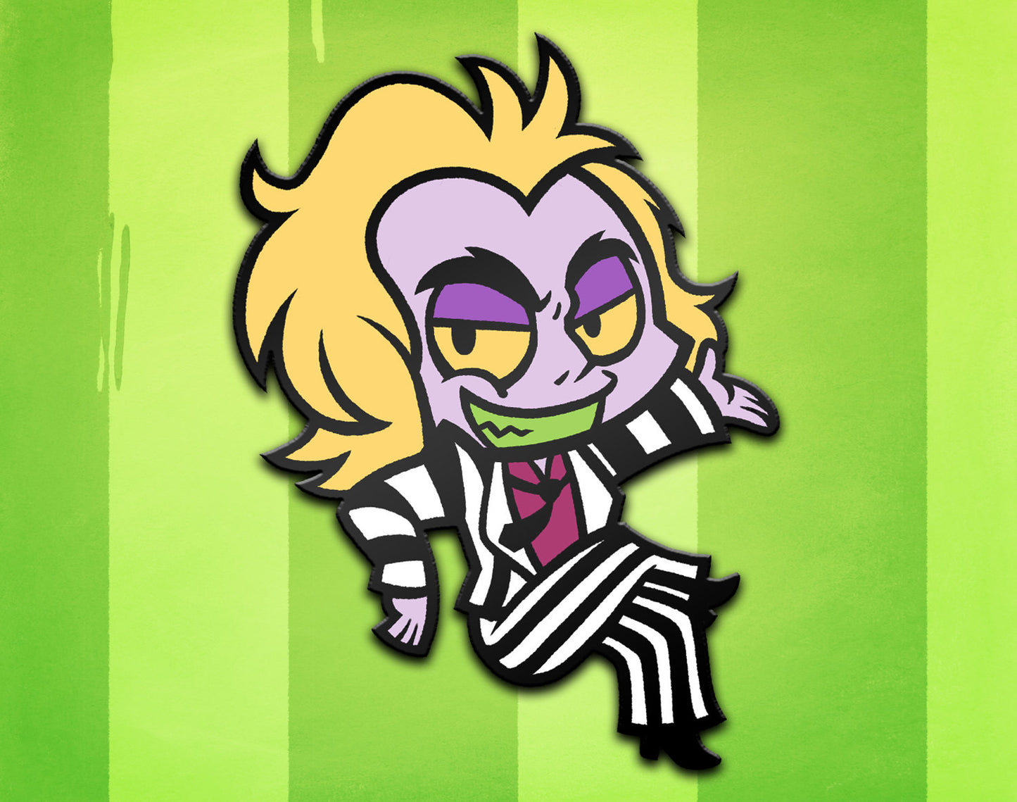 Beetlejuice Enamel Pin