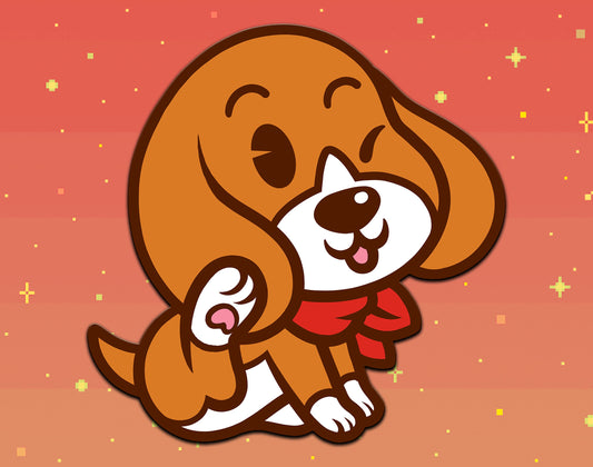 Harvest Moon Dog Enamel Pin