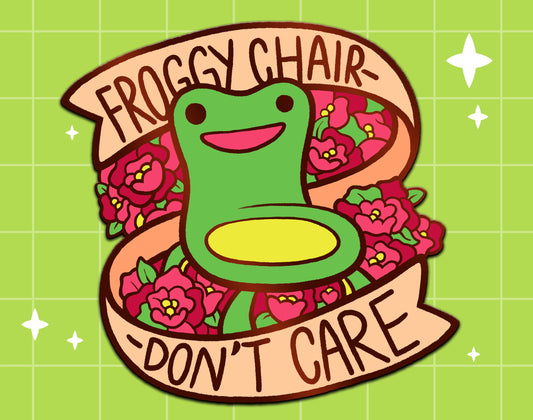 Froggy Chair Enamel Pin
