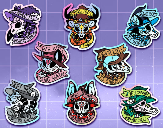 Familiar Feelings Holographic Stickers