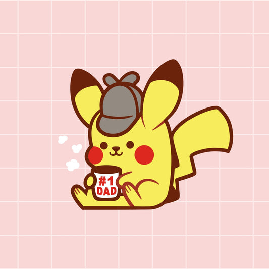 Detective Mouse Enamel Pin