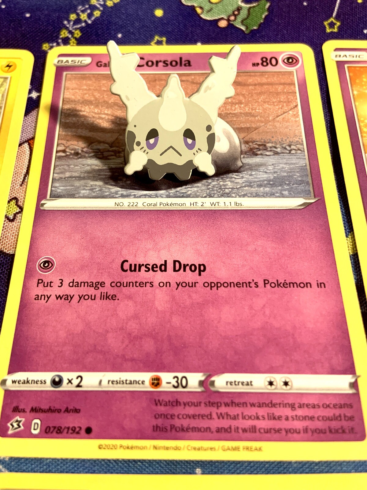 Galarian Corsola Dyed Enamel Pin