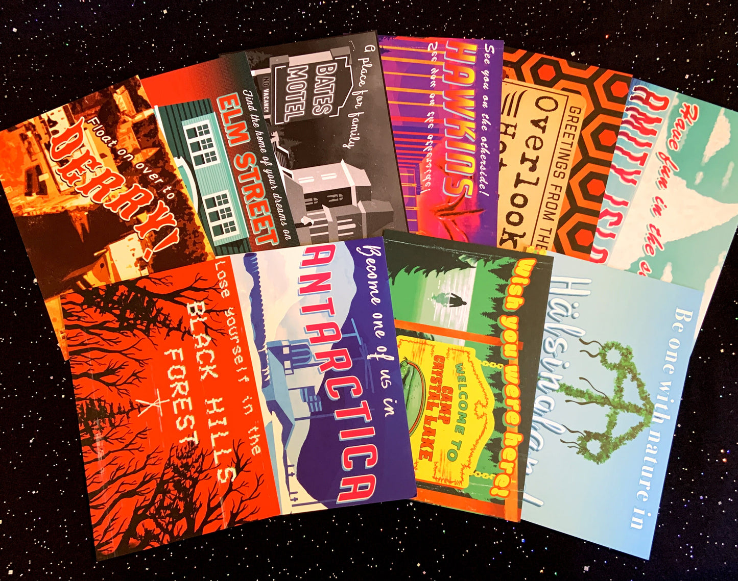 Mix-and-Match Horror Destination Postcards